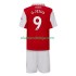 Camisola Arsenal Gabriel Jesus 9 Criança Equipamento Primeiro 2022-2023 Manga Curta